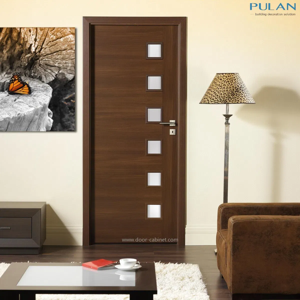 Cheap Price Internal Natural Oak Veneer 2 Panel Fd30 Fire Door