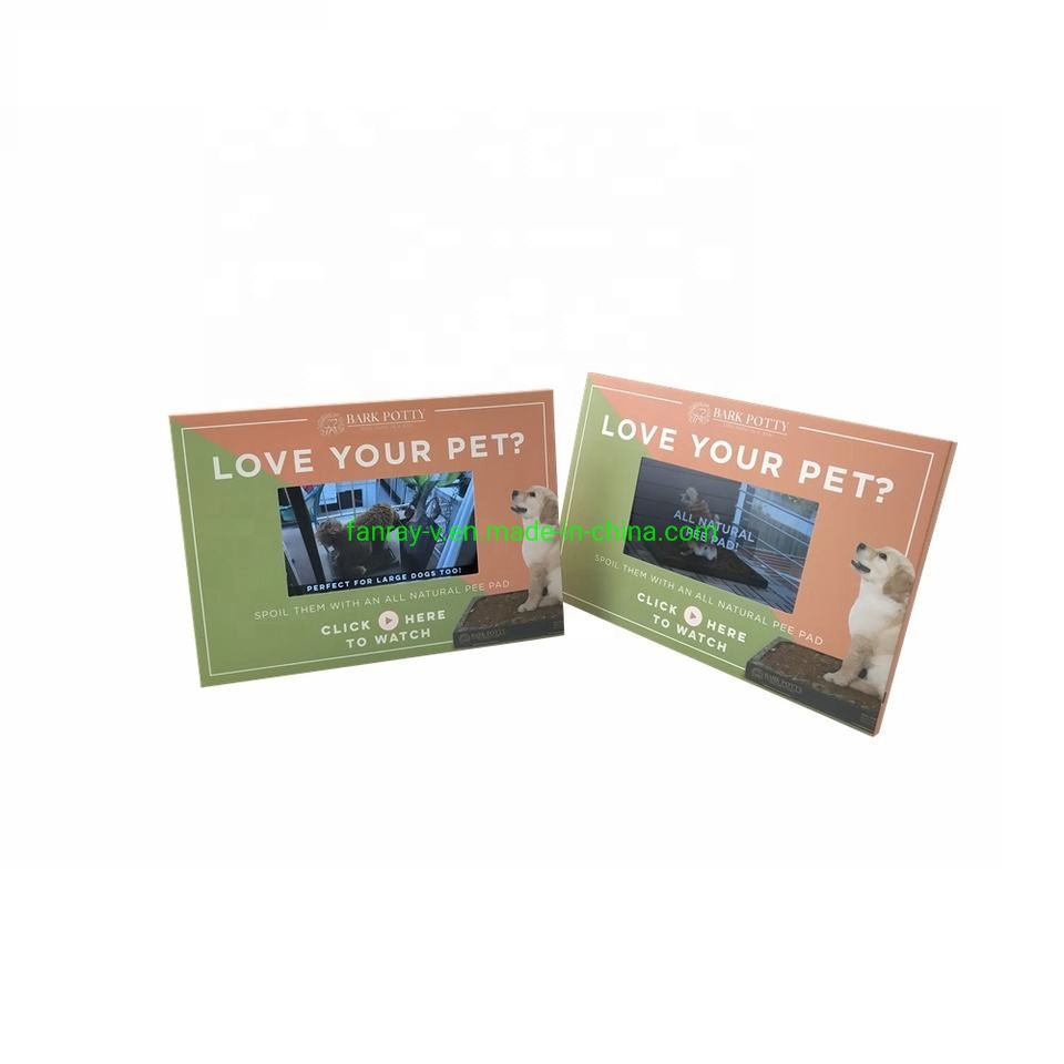 Factory 5inch Video Greeting Brochure Card for Your Company