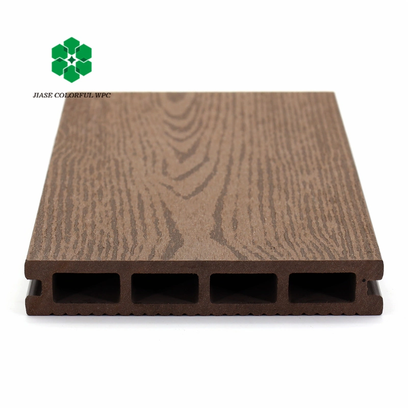 Antiseptic Wood Plastic Composite Outdoor WPC Modern Engineered Wood Decking Floors 3D Interlock DIY Deck Flooring Tiles Antiseptic Wood Plastic Composite