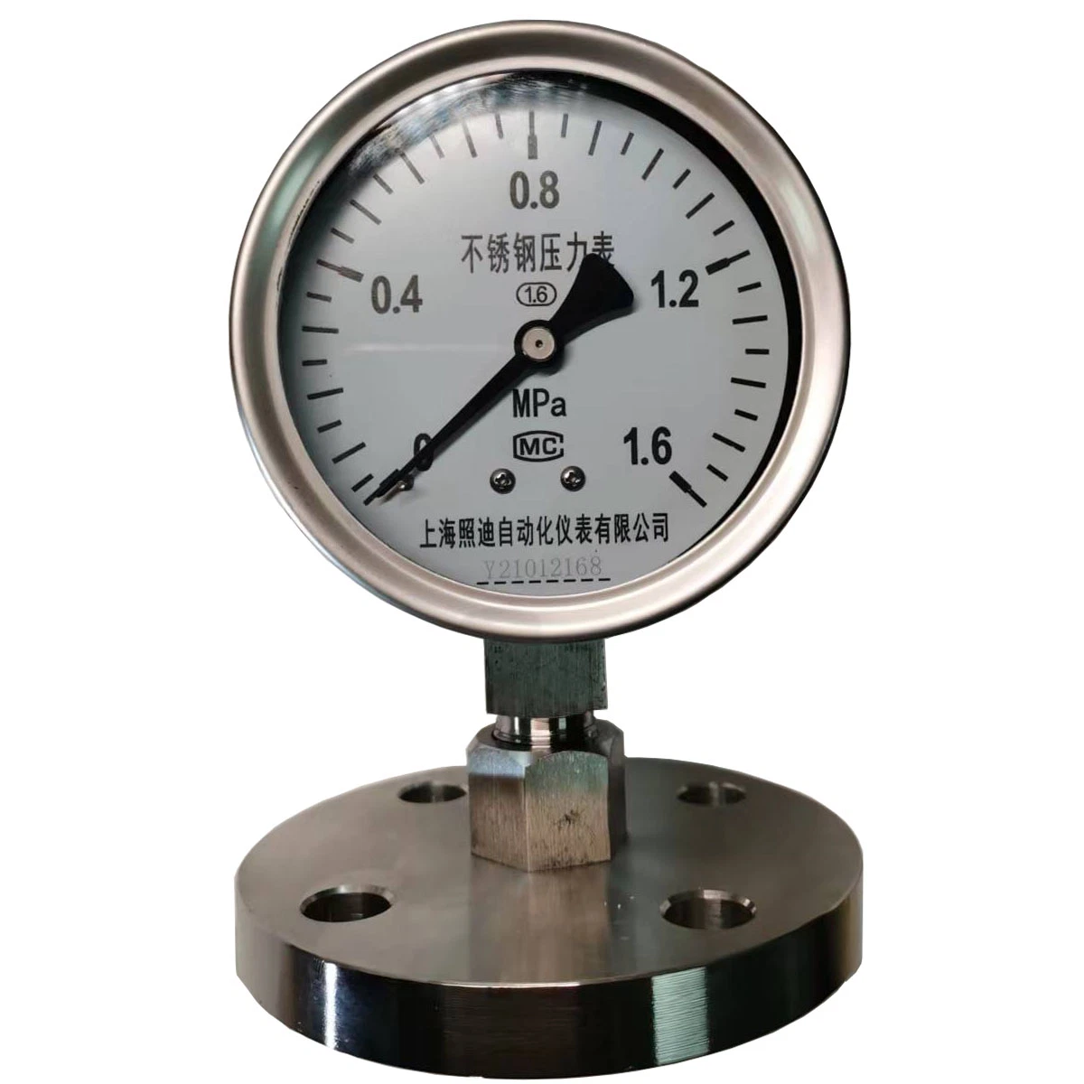 CE Certified Bourdon Tube Stainless Steel Pressure Gauge for Natural Gas