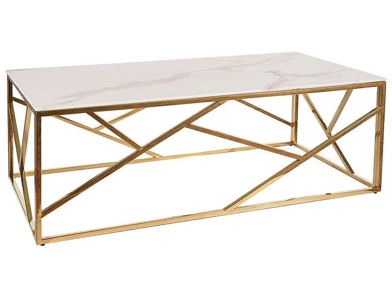 Clear Glass Coffee Table Metal Console Table Stainless Steel Table Home Furniture