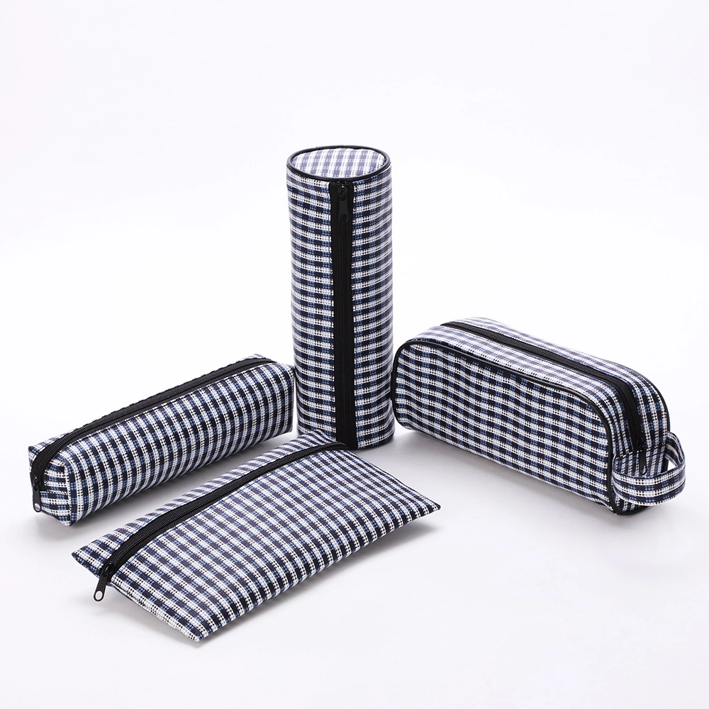 Houndstooth New Style PVC Pencil Bag Pencil Case for Teenagers