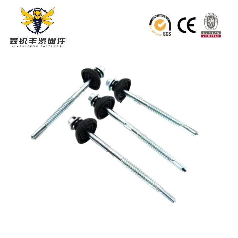 Stainless Steel Full/Half Threaded Roof Hexagon Head with Double Wing Self-Drilling Screws