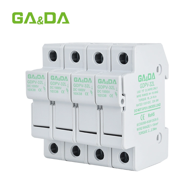 حامل منصهرات اللوحات الكهروضوئية الشمسية Gdpv-32L DC 1000V 32A والمصهر نجح الارتباط في اجتياز شهادة CE