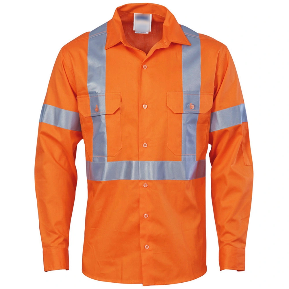 Workwear Uniform Men Reflective Safety Shirt