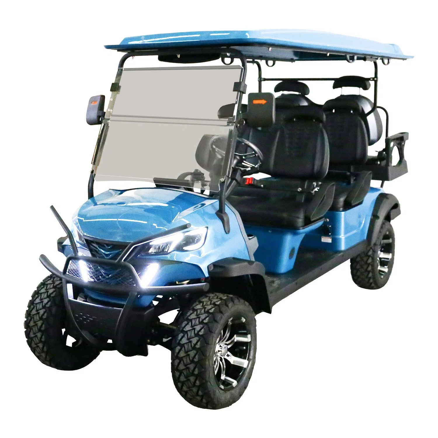 Wholesale Street Legal Antique 4+2 Seat 4 Wheel Drive Electric Lithium Golf Carts