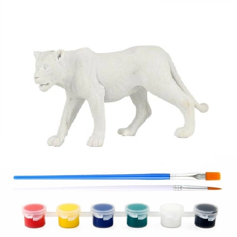 Fácil de pintar animales salvajes DIY Kits de artesanía para niños Graffiti