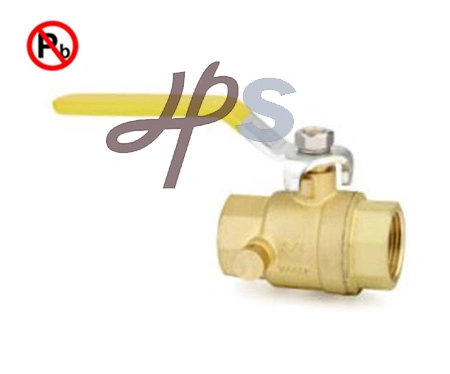 Meet NSF Certificate Lead Free Brass Ball Valve with Drain Hole