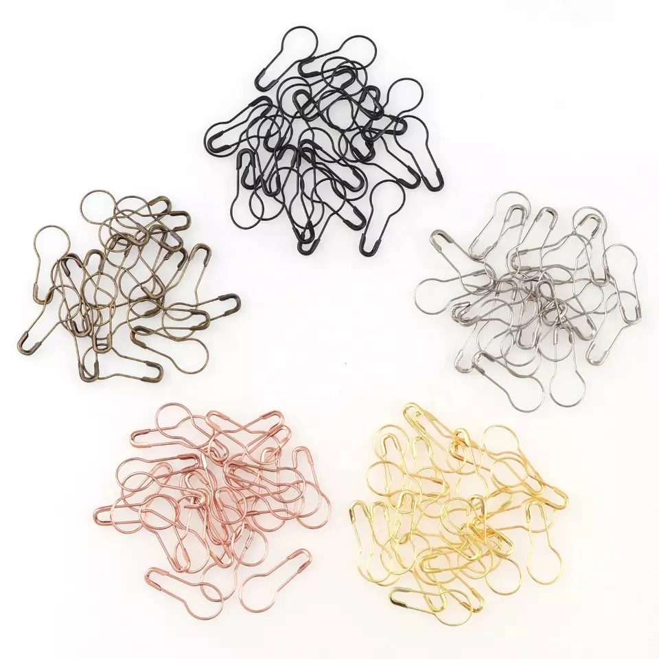 22mm Mixed Safety Pins Metal Gourd Pins Cross Stitch Marker for DIY