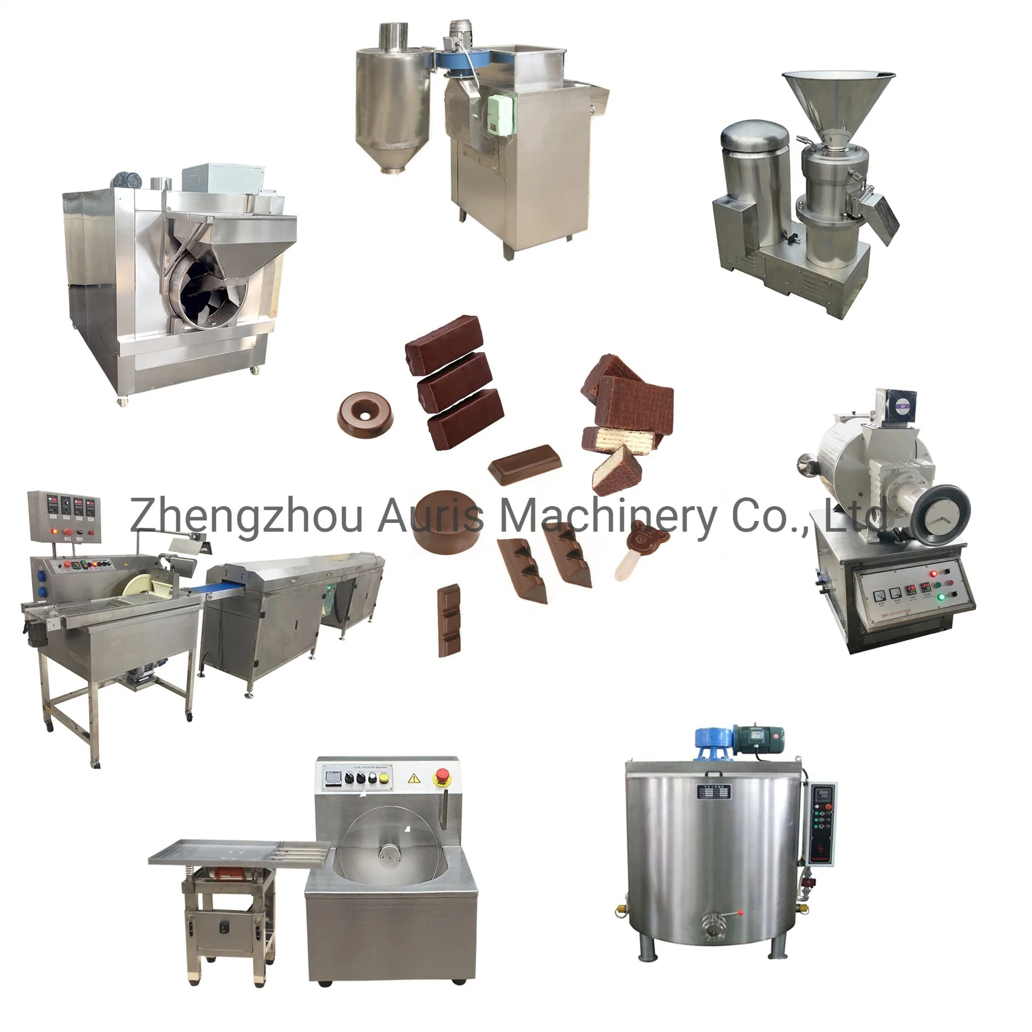 Bean to Bar Chocolate Making Chocolate Processing Machinery for Factory Use