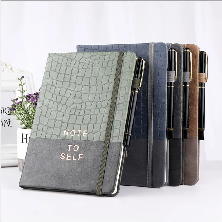 Custom A5 PU Leather Note Book Customizable Journals Notebook Gift Sets with Logo and Box
