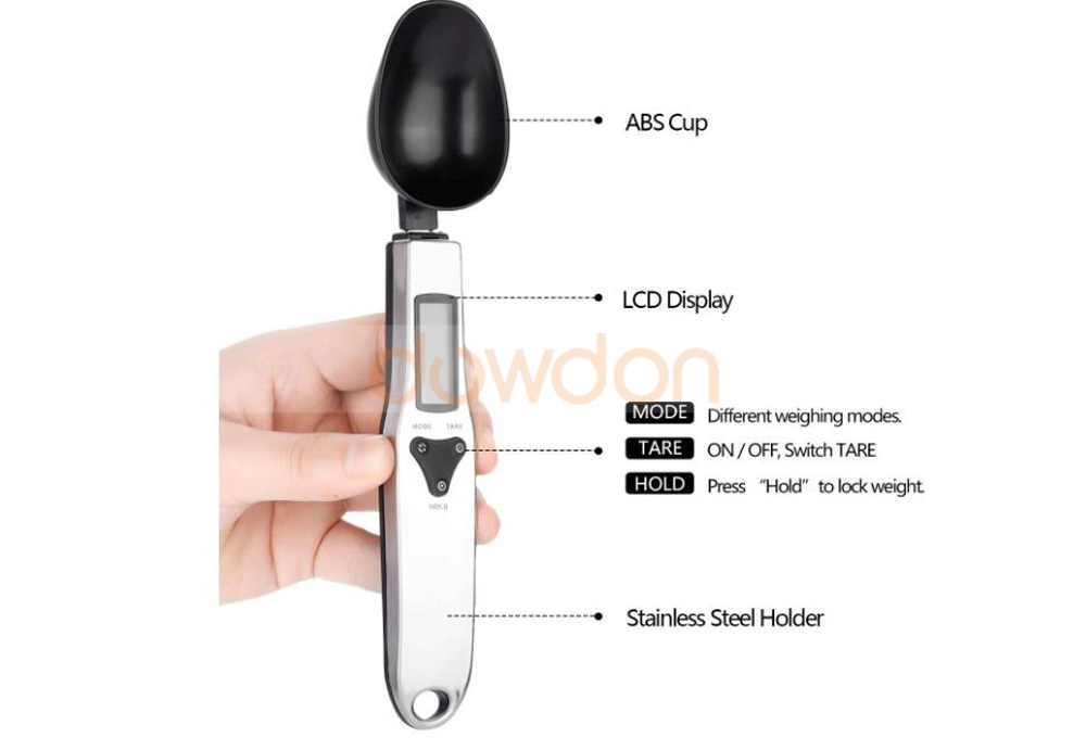 500g/0.1g Electronic Spoon Weighting Scale Portable Digital Kitchen Lab Gram Scale