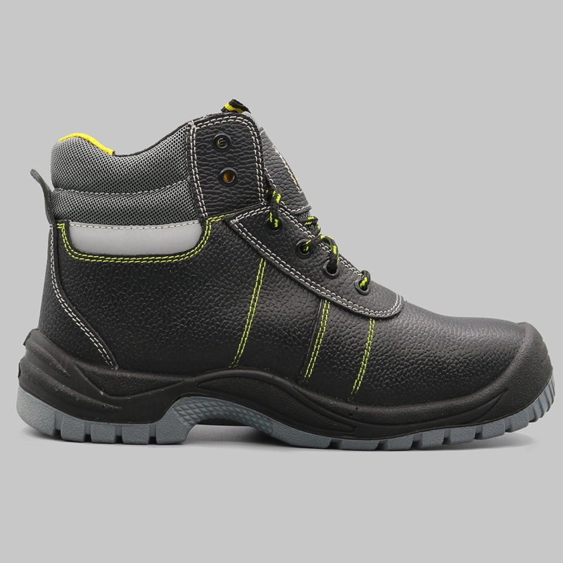 CE S3 Src Oil Water Resistant Anti Slip PU Outsole Safety Shoes Steel Toe Prevent Puncture Antistatic Men Industrial Cow Leather Safety Boots