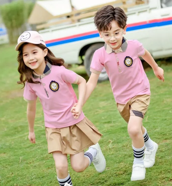 2023 Summer New Primary and Secondary School Uniforms Manufacturers Customized Apparel Wholesale/Supplier Sports Short-Sleeved Kindergarten Clothes