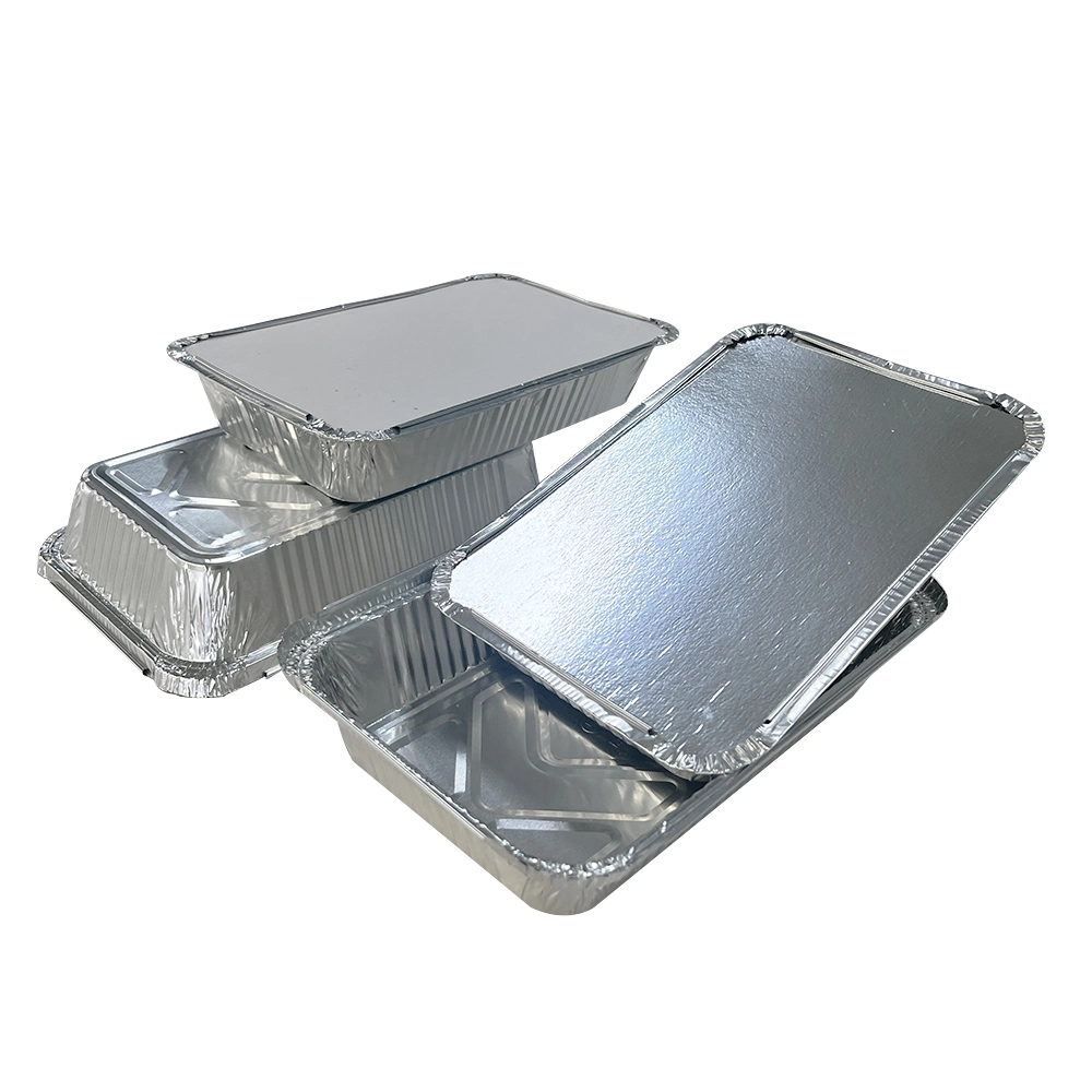 Récipients ronds jetables en aluminium pour four à air friteuse Conteneur alimentaire accepte les produits d'origine