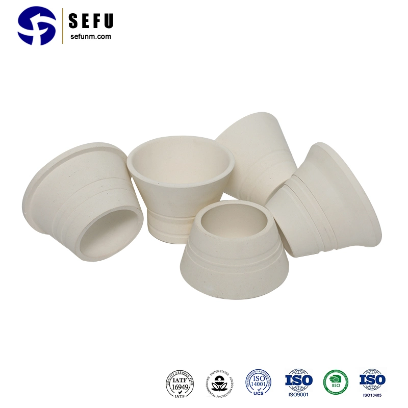 Sefu Filter Casting China Investment Casting Gießen Tassen Hersteller Gießen Buchse Angewendet / Aluminium Titanate Keramik Gießdüse Sprue Cup