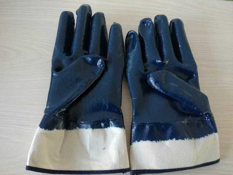 El látex de PVC nitrilo protección laboral de trabajo de seguridad Guantes de trabajo