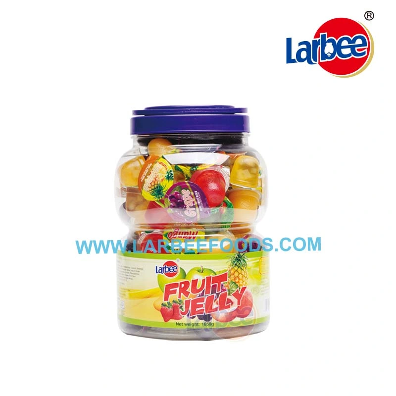 Premium Halal Snacks 16.5g Fruit Jelly in Jar for Children