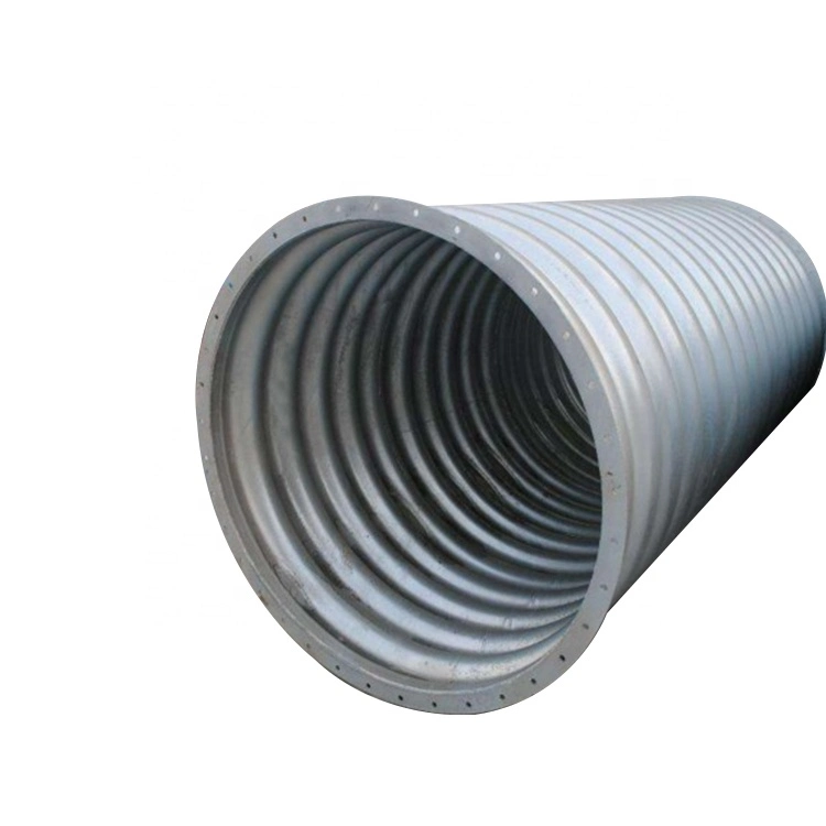 Large Diameter Corrugated Galvanized Metal Culvert Steel Pipe