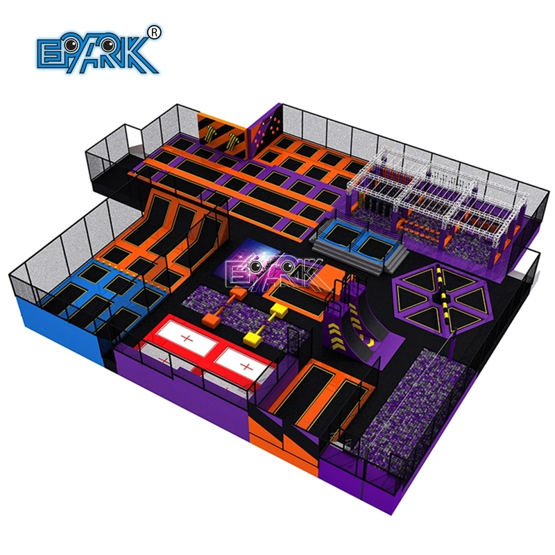 Customized Large Kids Adults Indoor Outdoor Fitness Trampoline Park