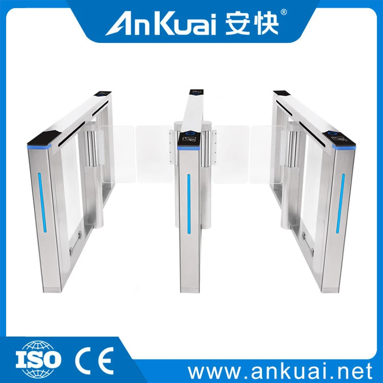 Facial Recognition Turnstile Gate Swing Barrier Gate Fast Speed Pedestrian Access Control System