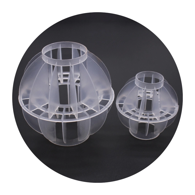 25-76mm CPVC Rpp PP PVC PE Plastic Polyhedral Hollow Ball for Adsorption Tower