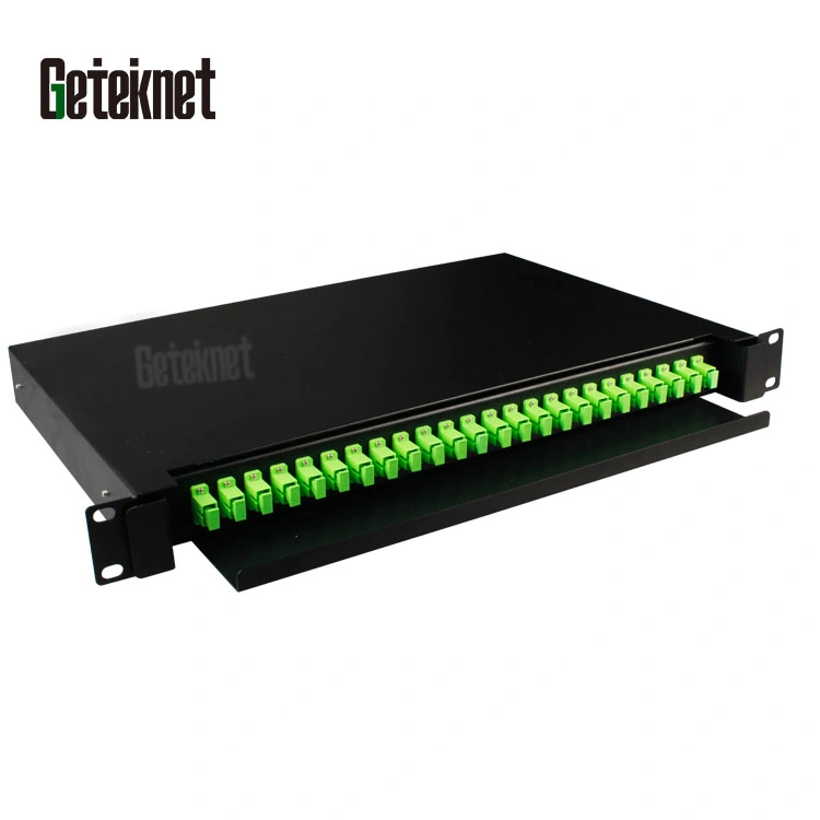 Gcabling ODF Fiber Termination Box Rack Mount 24port ODF with Adapters Pigtails