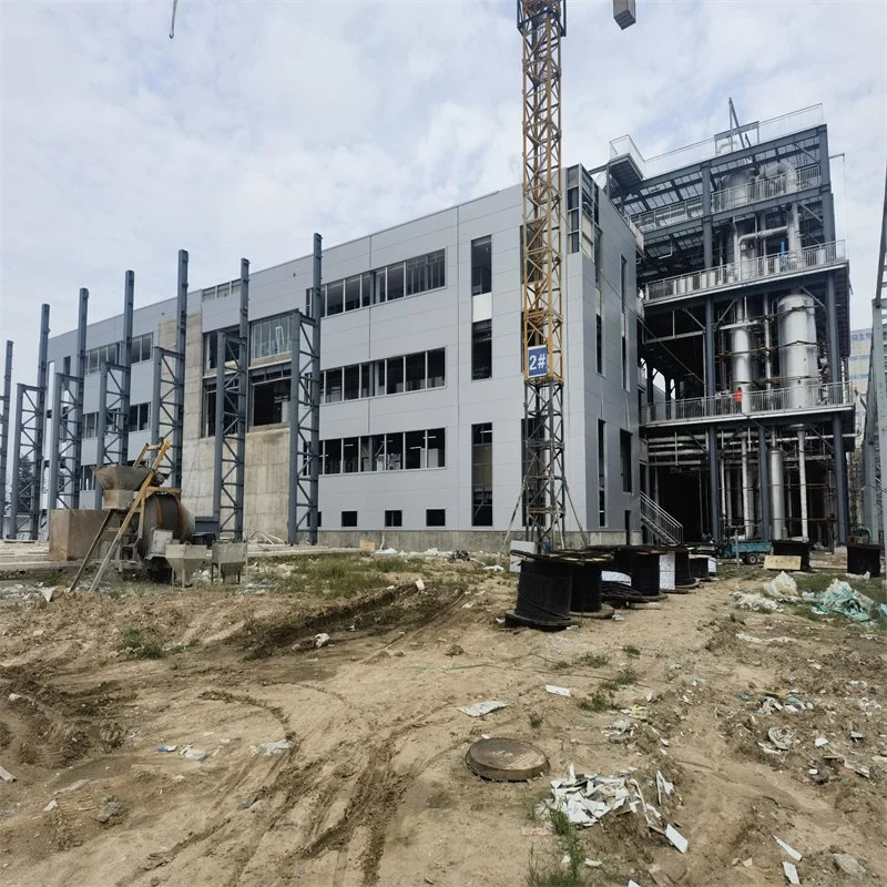 Prefab Industrial Metal Structural Steel Frame Storage Construction Warehouse