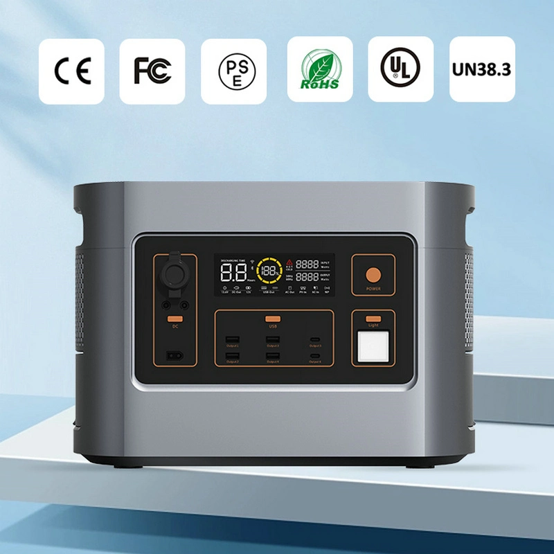 Nuevo diseño de onda sinusoidal pura 2200W de salida AC 110V/220V de emergencia en casa de la estación de energía portátil con panel solar