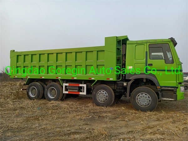 Low Price Used HOWO 8X4 28 Cbm Capacity 12 Wheeler Dump Truck Used Sinotruk HOWO 8X4 Dump Truck
