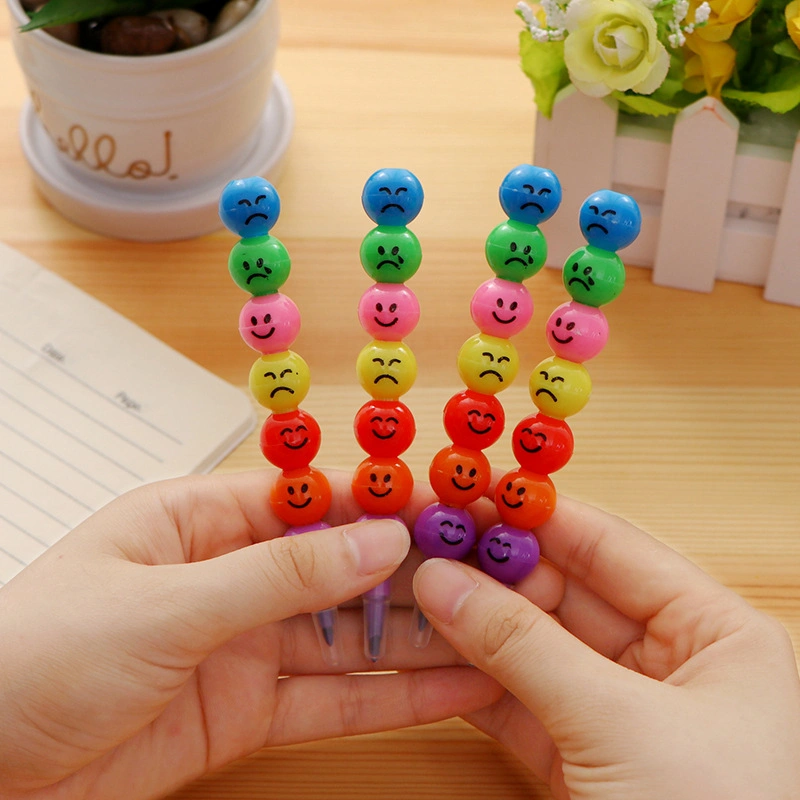 Hot vendre Creative 7 Section sucre Emoticon Gourd crayon