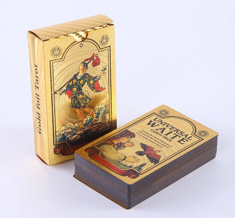 New Design Gold Foil Pet Tarot Poker Advertising Gift Poker Card Board Game Tarot Cards