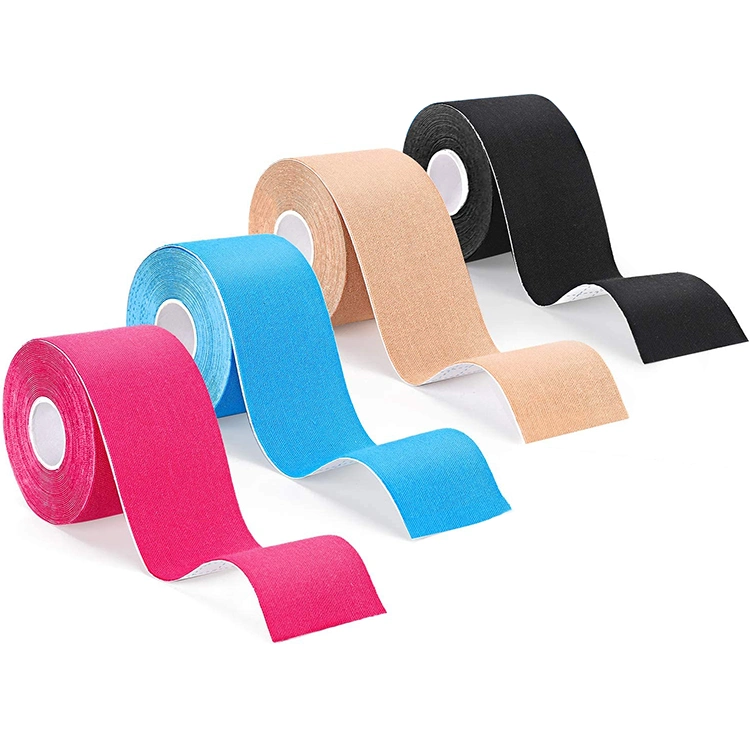 Bluenjoy High quality/High cost performance  Pre Cut Waterproof Fitness Muscle Kinesiology Tape Protective Sport Tape