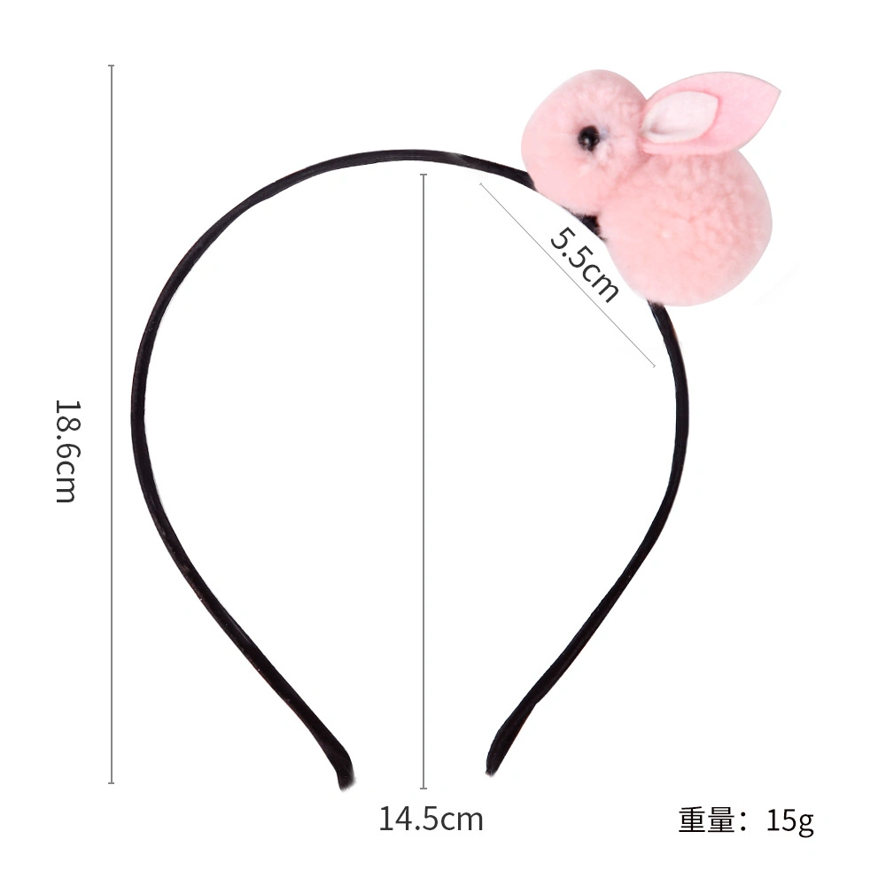 Novo Coelhinho da Páscoa Headwear filhos adultos' S Acessório de cabelo Bonitinha Coelho de pelúcia Hairpin ajustável