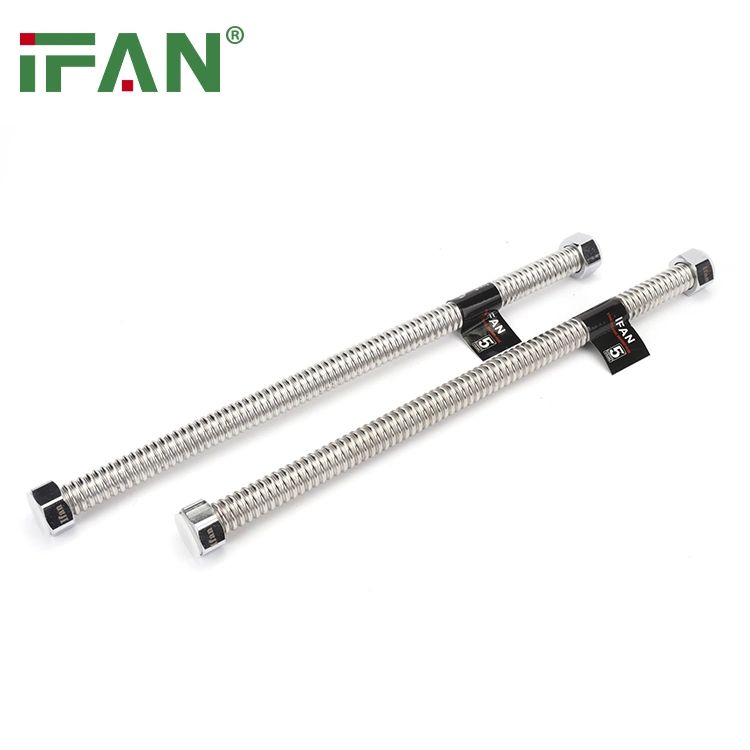 Ifan Stainless Steel 304 Wire Braided Flexible Metal Hose for Hot Water