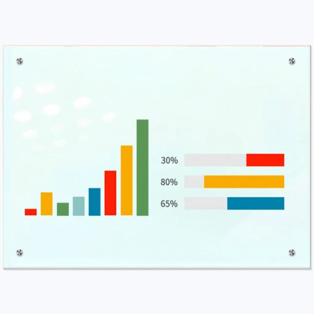 900X1200mm trockenes Löschen Glas Whiteboard Glas Magnetplatte zum Schreiben