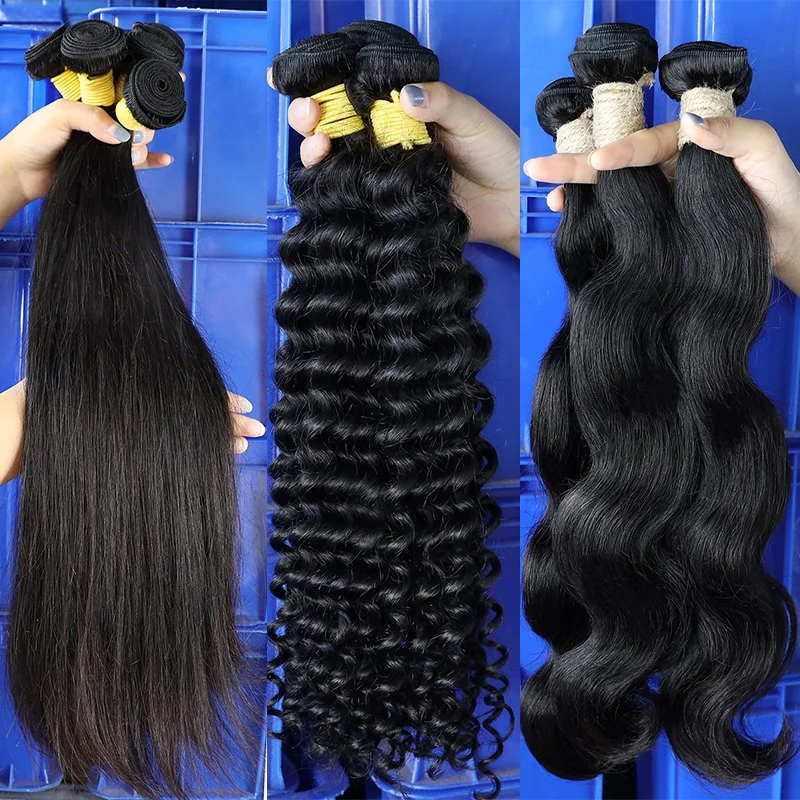 Premium cuerpo onda India extensión de pelo humano Weft