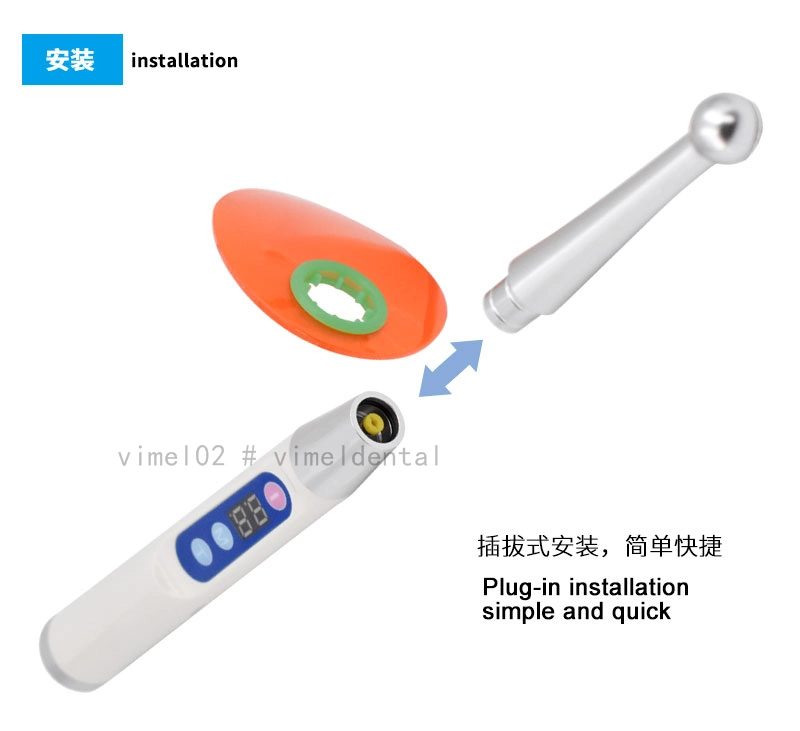 Dental Wireless LED Curing Lamp Composite Resin Light 1 Second