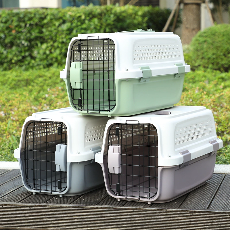 Pet Air Dog Cat Outdoor Carrier Cat Crate Box Cage Travel Dog Crates Consignment Case