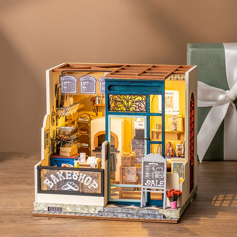 Puzzle en bois 3D de l'entrepôt Toy DIY maison miniature