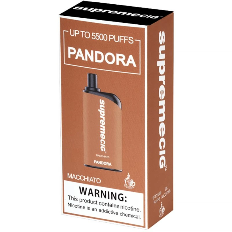 Happy 5500 inhalations de vapeur suprême Vaping Pen Elf Pandora faible de la nicotine de vapeur à usage unique
