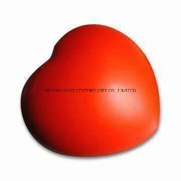 Red Heart Shape PU Foam Stress Toy Promotional Stress Balls Artificial Toys 2023 Novelty Gifts Toys for Adults and Children