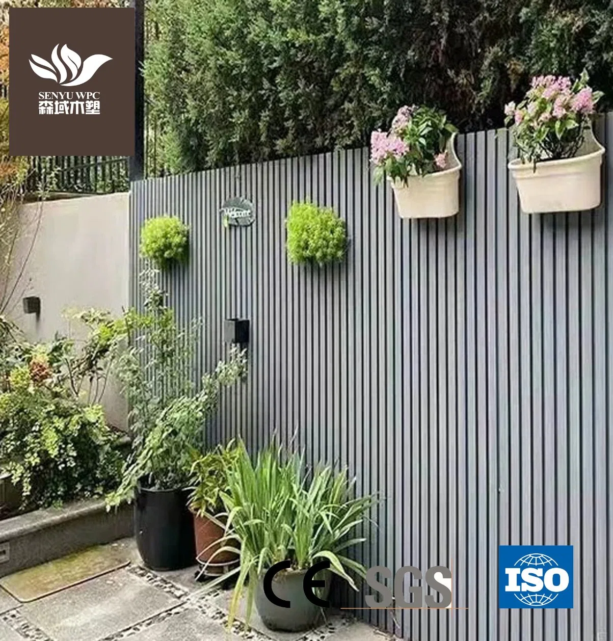 Waterproof WPC Wood Plastic Composite Outdoor Wall Panel Cladding