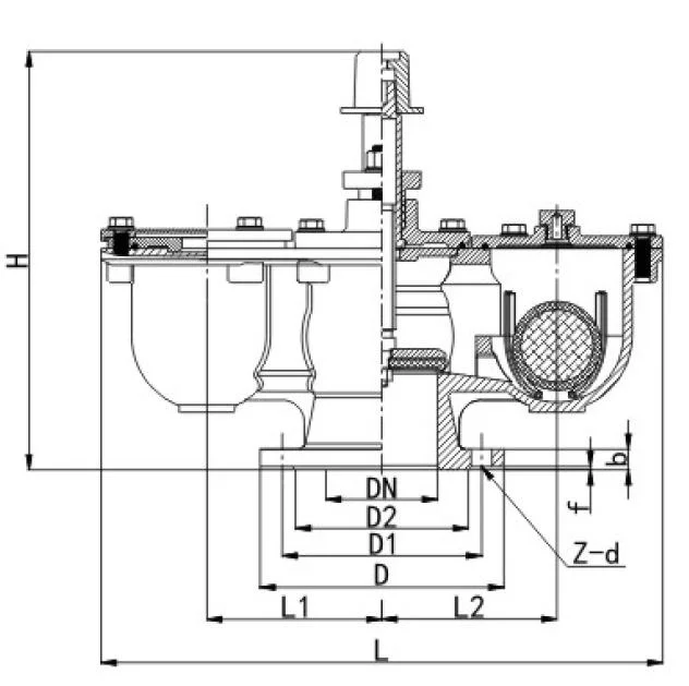 DN150 Double Balls Exhaust Valves Air Valves