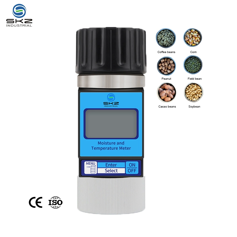 12 Months Warranty 8%-35% Menu Type Coffee Beans Cocoa Beans Moisture Conten Equipment Water Content Meter Grain Humidity Temperature Sensor