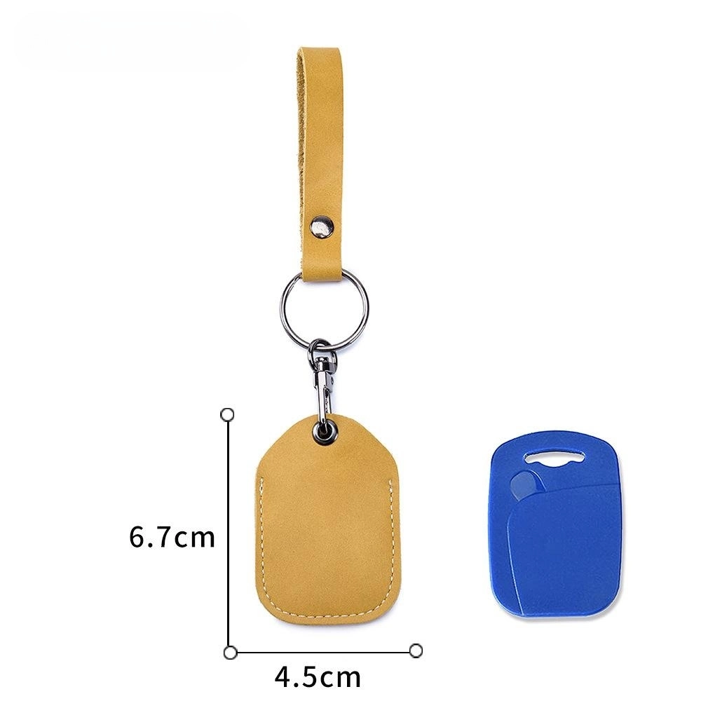 RFID cuero original Key Fob etiqueta de proximidad ID programable regrabable Funda de cuero para control de acceso