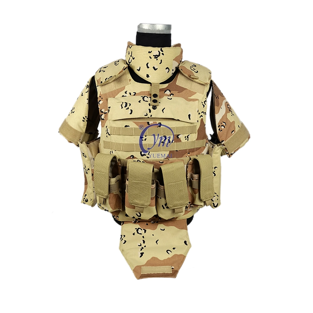 Ganzkörper schützen Ballistic Weste Camouflage Bullet Proof Jacke mit Molle System