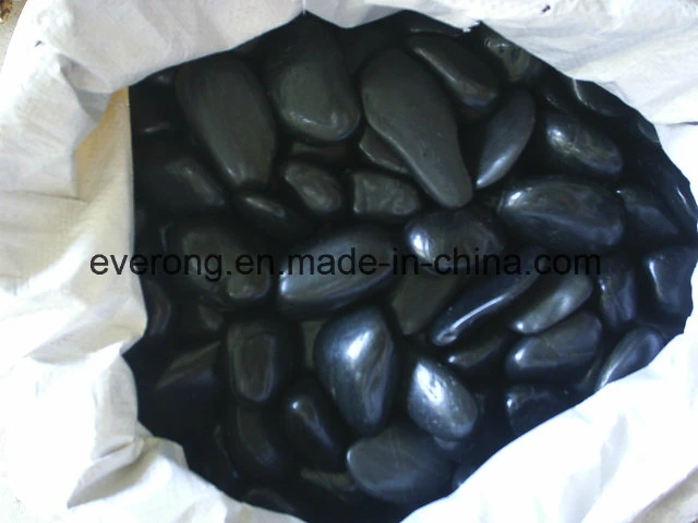 Popular Decorative Garden Black /White /Red/Yellow Stone Pebble