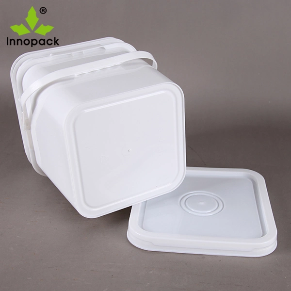 Food Grade Square Plastic Bucket with Lid and Handle Wholesale/Supplier