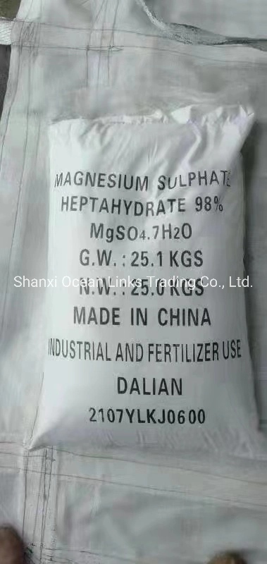 Sulfate de magnésium 98/99/99,5% heptahydraté Industrie/Engrais/Médecine 25/50/1000 kg